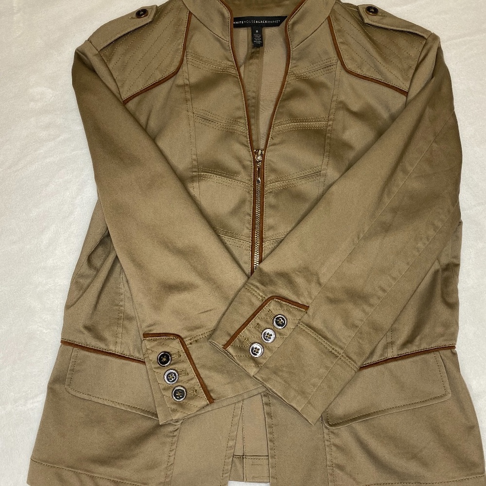 White Hose Black Market Cropped Jacket